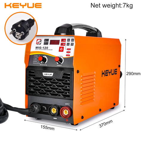 Portable Welder Welding Machine Inverter  220V 1kg Gasless 0.8/1.0 Flux Core ARC TIG 3 in 1 Home Use