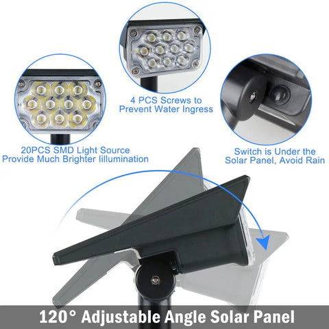 Super Bright IP65 Solar Garden Light