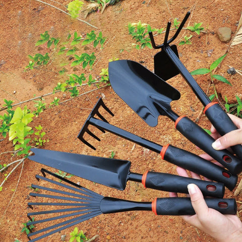 1pcs Home Garden Tools Bonsai Shovel Rake Stainless Cultivator Weeder Tools Garden Lawn Farmland Transplant Rubber Handle