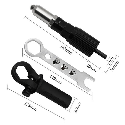 Professional Electric Rivet Nut Gun Machine Core Pull Accessories Cordless Riveting Gun Drill Adapter Riveter Insert Nut Tools