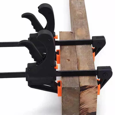 5-10Pcs 6 Inch Wood Working F Clamp Clip Quick Ratchet Clip Heavy Duty Woodworking Bar Clamps Kit DIY Carpentry Hand Tool Gadget