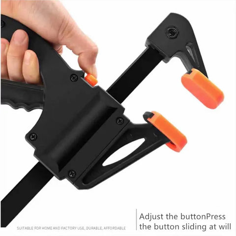 5-10Pcs 6 Inch Wood Working F Clamp Clip Quick Ratchet Clip Heavy Duty Woodworking Bar Clamps Kit DIY Carpentry Hand Tool Gadget