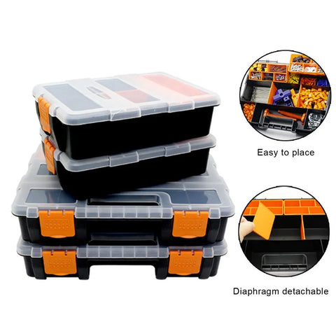 Large Toolbox Household Maintenance Electrician Tool Box Multifunctional ABS Hardware Car Repair Anti-fall Box