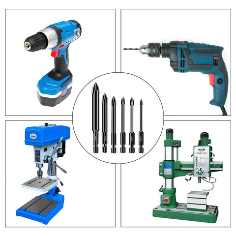 Cross Hex Tile Bits Glass Ceramic Concrete hole saw Triangle Drill Size Triangle Bit Tool Kit carpentry tools Drill Holes