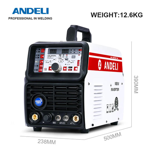 220V TIG Welder 200A AC/DC TIG Pulse Cold Aluminum Welding Professional High Frequency Cold Welding Machine