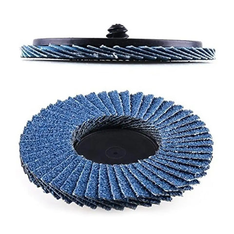 10PCS 2/3 Inch Roll Lock Flap Discs - High-Density Zirconia Alumina Sanding Wheels, 40/60/80/120 Grit for Grinding, Polishing, and Finishing