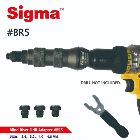 Blind Pop Rivet Drill Adapter Cordless or Electric power drill adaptor alternative air pneumatic riveter rivet gun