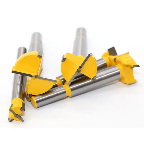 5pc Forstner Tips Hinge Boring Drill Bit Set for Carpentry Wood Window Hole Cutter Auger Wooden Drilling Dia 15 20 25 30 35mm