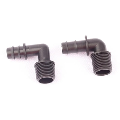 80pcs 1/2" Male Tread To 16PE 90 Degree Elbow Drip Irrigation System Water Pipe Connector Horticulture Watering System Part