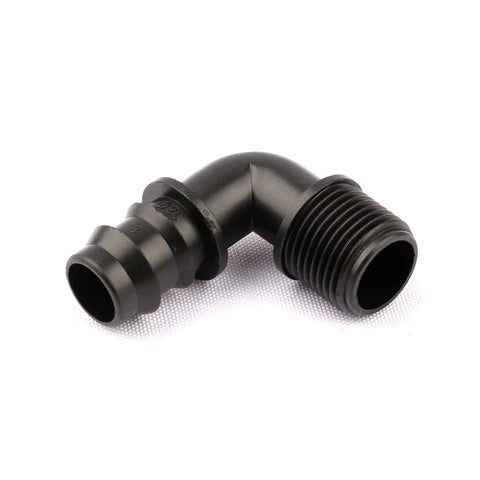 30pcs 1/2" To 20 PE  Male Thread Elbow Barbed Connector PE Garden Hose Parts Horticulture Watering Irrigation System Fittings