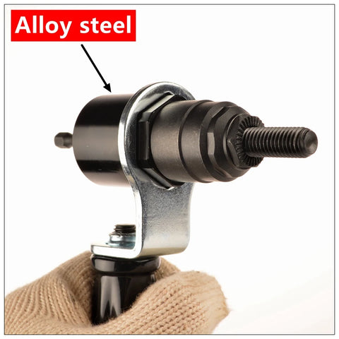 M4-M5-M6-M8-M10 Electrical Rivet Nut Gun Steel and Alu Battery Riveter Adapter Insert Nut Cordless Drill Adaptor Riveting Tools