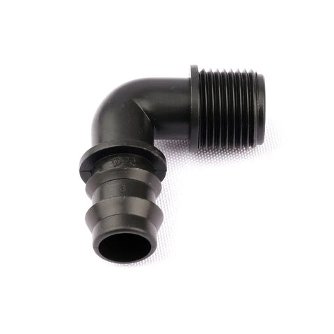 30pcs 1/2" To 20 PE  Male Thread Elbow Barbed Connector PE Garden Hose Parts Horticulture Watering Irrigation System Fittings