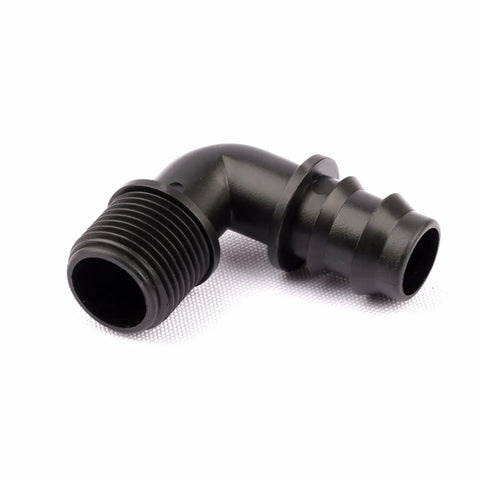 30pcs 1/2" To 20 PE  Male Thread Elbow Barbed Connector PE Garden Hose Parts Horticulture Watering Irrigation System Fittings