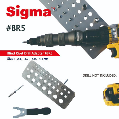 Blind Pop Rivet Drill Adapter Cordless or Electric power drill adaptor alternative air pneumatic riveter rivet gun
