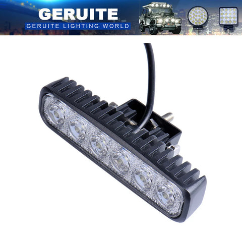 8pcs 18W Car Light Bar 6LED Spotlight 1800LM Work light  Mini 6 Inch  Spot Light  For Boating SUV Truck Motercycle