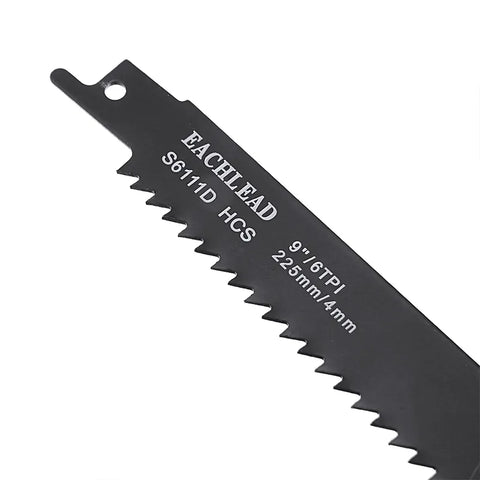 10-Pack 9" Reciprocating Saw Blades for Wood & Metal Cutting - Heavy Duty Power Tool Accessories