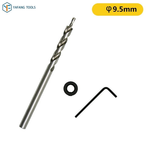 3pcs/set 9mm 9.5mm HSS Twist Step Drill Bit for Pocket Hole Jig Kit Woodworking Hole Drill Carpentry Power Tools