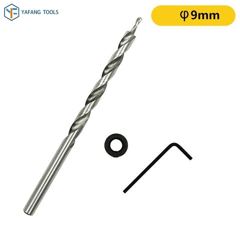 3pcs/set 9mm 9.5mm HSS Twist Step Drill Bit for Pocket Hole Jig Kit Woodworking Hole Drill Carpentry Power Tools