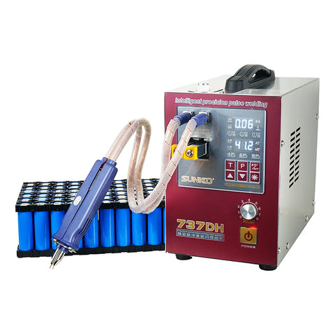 737DH New Upgrade Induction Delay Spot Welder For 18650 Battery 4.3KW High Power Automatic Pulse Spot Welding Machine