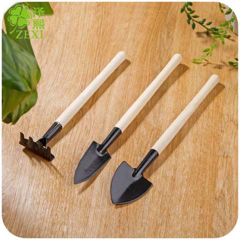 New Home Gardening Tool Set Balcony Home-grown Mini Digging Suits Three-piece Shovel Rake Garden Tools