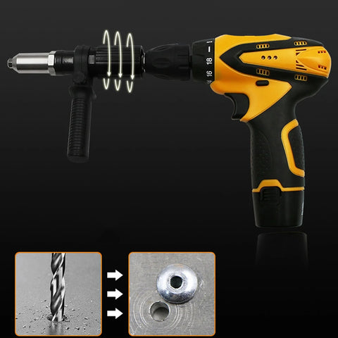 Professional Electric Rivet Nut Gun Machine Core Pull Accessories Cordless Riveting Gun Drill Adapter Riveter Insert Nut Tools
