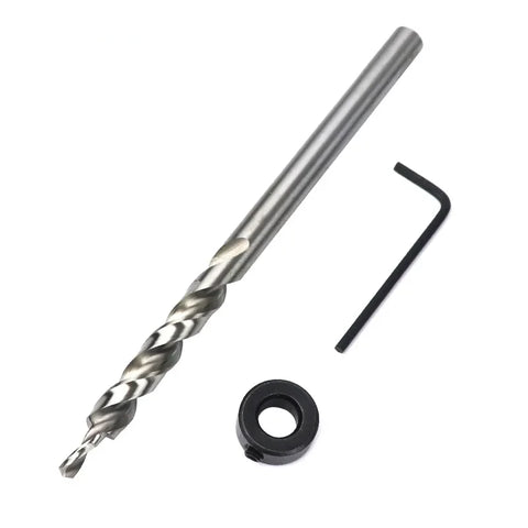 3pcs/set 9mm 9.5mm HSS Twist Step Drill Bit for Pocket Hole Jig Kit Woodworking Hole Drill Carpentry Power Tools