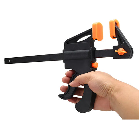 4 inch 3/4/5pcs Woodworking Bar F Clamp Clip Hard Grip Quick Ratchet Release DIY Carpentry Hand Vise Tool