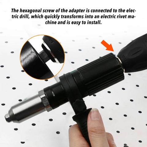 Professional Electric Rivet Nut Gun Machine Core Pull Accessories Cordless Riveting Gun Drill Adapter Riveter Insert Nut Tools