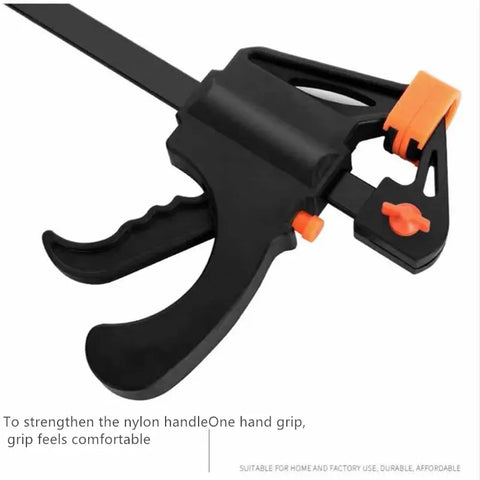 5-10Pcs 6 Inch Wood Working F Clamp Clip Quick Ratchet Clip Heavy Duty Woodworking Bar Clamps Kit DIY Carpentry Hand Tool Gadget