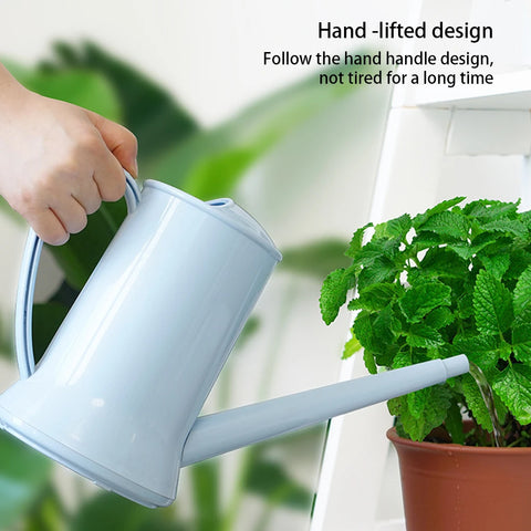 2L Watering Can with Handle Flower Pot Long Mouth Vegetable Growing Plant Pouring Tool Horticulture Irrigation Pink