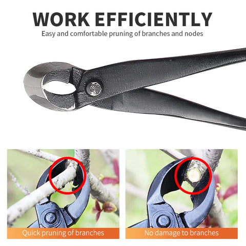 Profissional Root Cutter Bonsai Cutter Concave Edge Scissors Steel Bonsai Tools for Pruning Bonsai Tree Brunches Knots