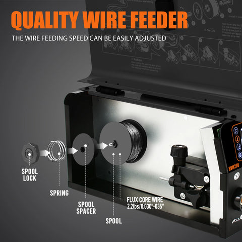 3 in1 MIG/TIG/MMA Semi-Automatic Welding Machine HVM200 Inverter Welder Synergy Tool Non Gas For Gasless Iron Soldering