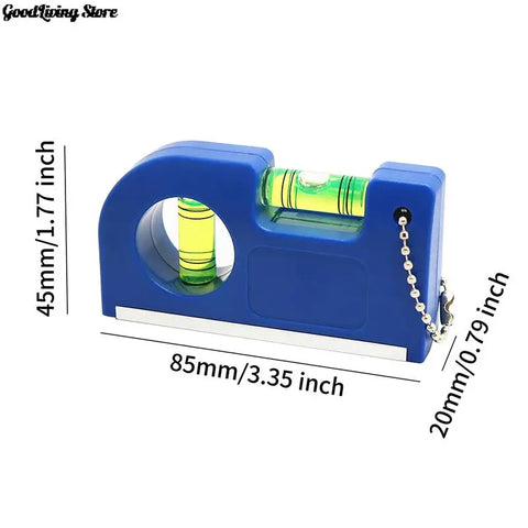 Pocket Spirit Level Bubble 2 Bubble Spirit Leveler With Magnet Base Horizontal Ruler Portable Level Ruler Magnetic ABS Shell