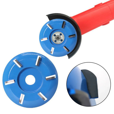 6 Teeth Wood Turbo Carving Disc Wood Grinding Wheel 5/8"  7/8" 22mm  Arbor Bushing Turbo Tea Tray for Wood Carving Shaping