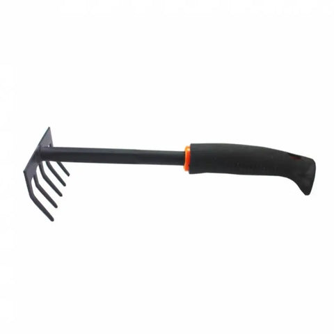 Thickened Anti-Rust Five Tooth Rake for Gardening Tool, Durable Portable Five Claw Soil Rake