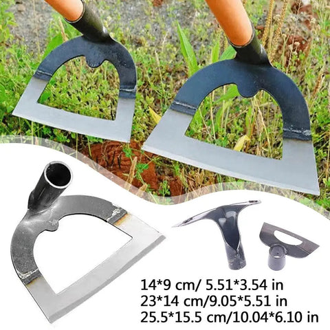 Hollow Hoe Thickened Steel Hoe Weeding Tool Agricultural Hoe Large Long Gardening Eye Hoe Tools Handle T5O4