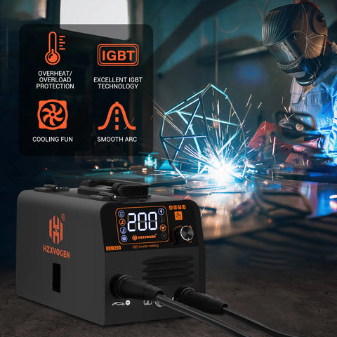 3 in1 MIG/TIG/MMA Semi-Automatic Welding Machine HVM200 Inverter Welder Synergy Tool Non Gas For Gasless Iron Soldering