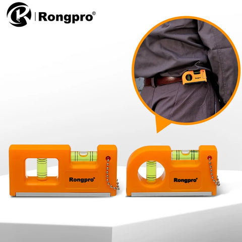 Pocket Spirit Level Bubble 2 Bubble Spirit Leveler With Magnet Base Horizontal Ruler Portable Magnetic ABS Shell