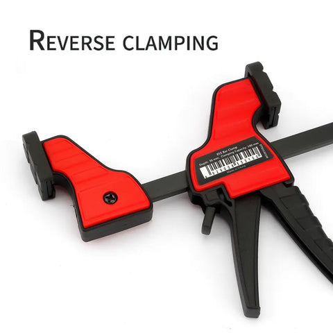 Woodworking Work Bar 4 Inch F Clamp Clip One-Handed Quick Ratchet Release Clip DIY Carpentry Hand Tool
