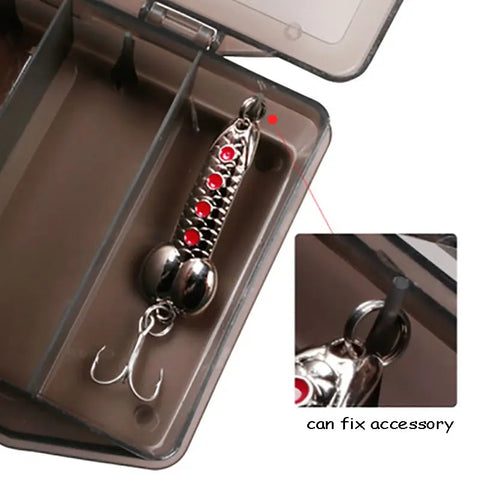 Transparent Toolbox 5 Grid Multi-function Storage Box Screw/Jewelry/Beads/Fishing/Parts Organizer Tools Container Case
