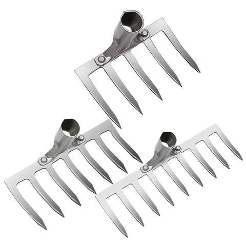Steel weeding hoe rake farm tools weeding ripper artifact