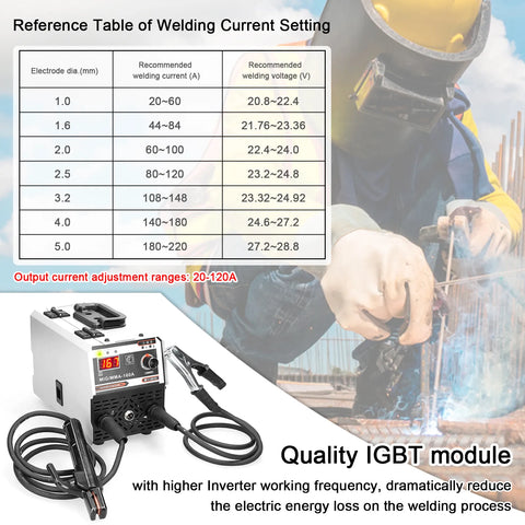 2in1 220V Inverter Welder Welding Machine Contact Welding Non-Gas ARC Welder Built-In Wire Feeding Mechanism