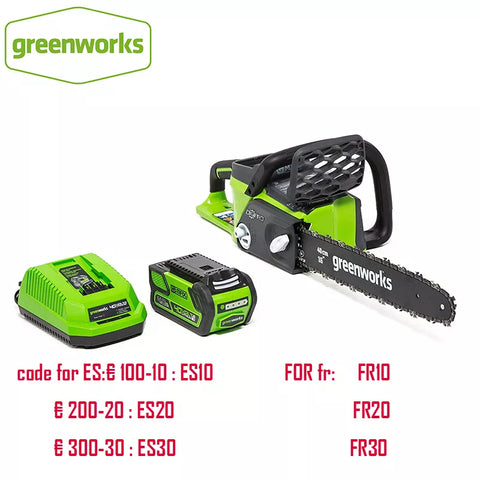 GD40CS 40v 1500W 12m/s  Chain Speed  Cordless Chain Saw Brushless Motor  Chainsaw