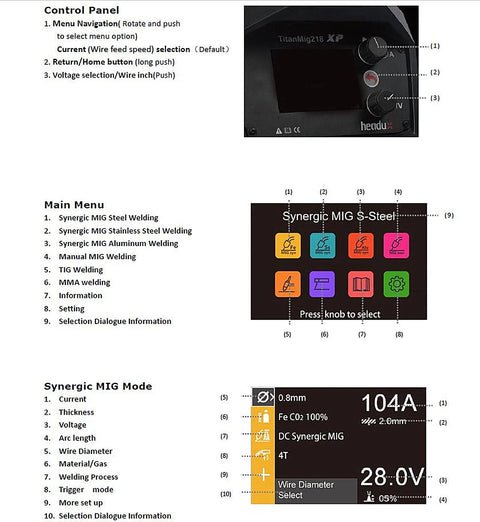 200A Multifunction Welding Machine Synergic Digital Double Pulse Welder for Steel Stainless Steel Aluminum Welding