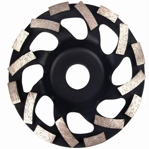 5'' 6'' 7'' Cyclone Diamond Sintered Grinding Cup Wheels 125 150 180mm Strange Shape Concrete Granite Grind Disc Thicken Segment