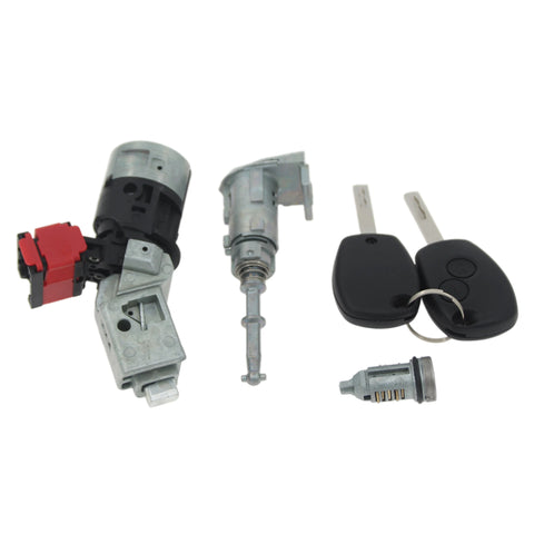 Compete Lock Set Ignition Switch Cylinder Door Lock Tumbler  2 Keys For Renault Kangoo Iii Modus Master Vauxhall