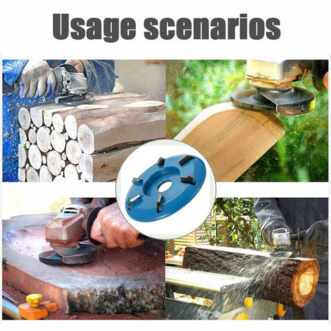 6 Teeth Wood Turbo Carving Disc Wood Grinding Wheel 5/8"  7/8" 22mm  Arbor Bushing Turbo Tea Tray for Wood Carving Shaping