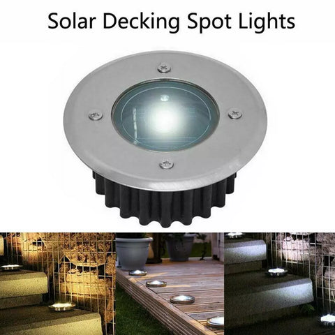 LED Solar Underground Light Waterproof Outdoor Garden Path Spot Recessed Inground Lighting IP44 Solar Light