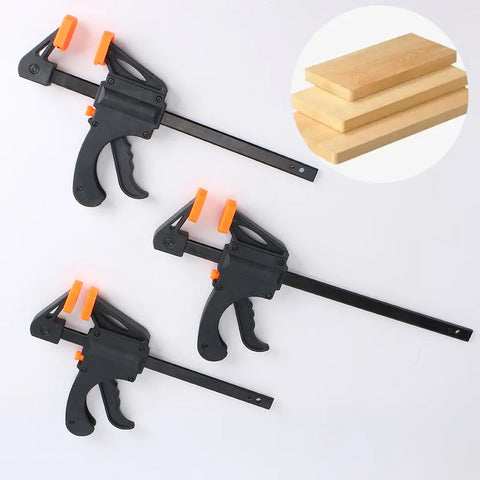 Woodworking Work Bar F Clamp Clip Kit Quick Ratchet Release Speed Squeeze WoodWorking DIY Carpentry Gadget Hand Tools