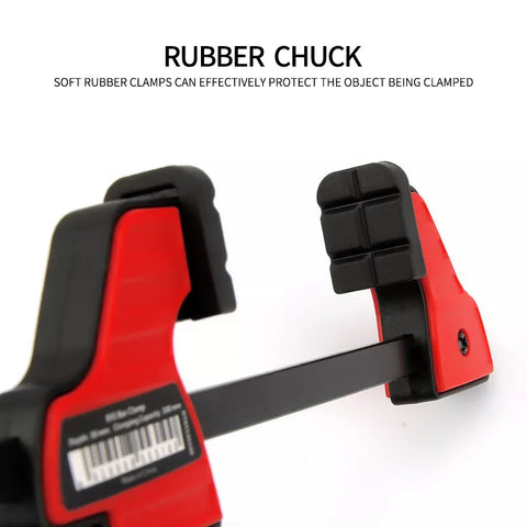 Woodworking Work Bar 4 Inch F Clamp Clip One-Handed Quick Ratchet Release Clip DIY Carpentry Hand Tool